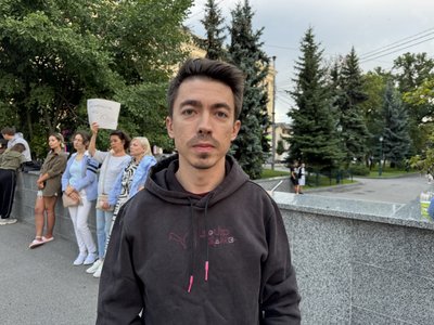 Учасник акції протесту Євген Рисов Учасник акції протесту Євген Рисов