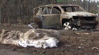 Розстріл цивільних на "дорозі смерті" на Київщині: поліція оголосила підозри трьом бурятам Розстріл цивільних на "дорозі смерті" на Київщині: поліція оголосила підозри трьом бурятам