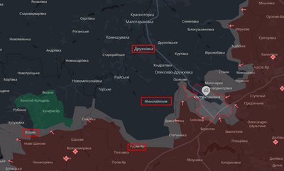 Російські війська 23 рази атакували на Костянтинівському напрямку минулої доби