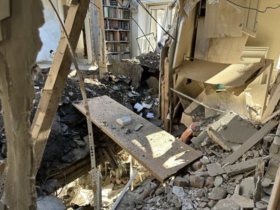 Вночі російські війська завдали ракетного удару по Херсону