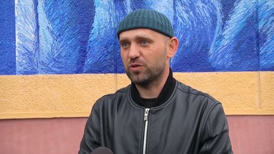 Автор муралу Саша Корбан малював його понад сім днів Автор муралу Саша Корбан малював його понад сім днів