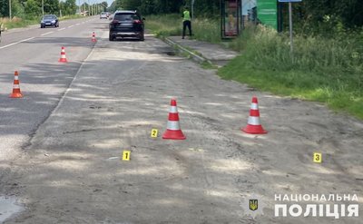Місце ДТП у Городку Місце ДТП у Городку