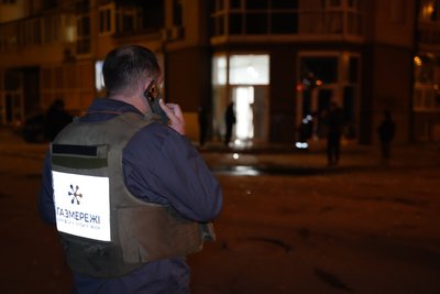 Газмережі на місці обстрілу, Салтівський район, Харків, 27 жовтня 2024 року Газмережі на місці обстрілу, Салтівський район, Харків, 27 жовтня 2024 року