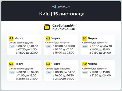 Економія електроенергії: як відключатимуть світло на Київщині Економія електроенергії: як відключатимуть світло на Київщині