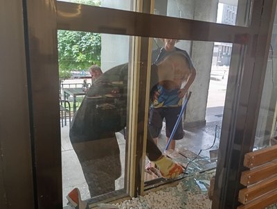 Російський дрон влучив в Сумську ОДА Російський дрон влучив в Сумську ОДА