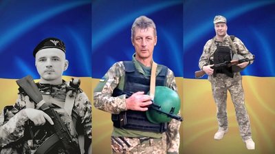 Полеглі військові Олександр Бідяк, Руслан Боднарюк та Юрій Гладчук Полеглі військові Олександр Бідяк, Руслан Боднарюк та Юрій Гладчук