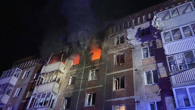 влучання шахеда, дрони, пожежа влучання шахеда, дрони, пожежа