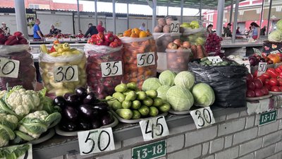 Капуста, помідори, баклажани, кабачки, перець, картопля