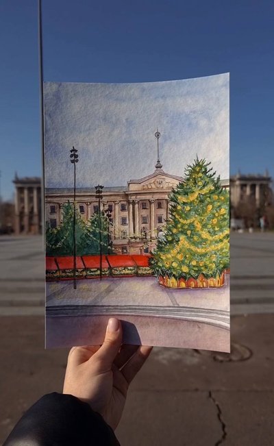Мистецтво допомагає відволіктися. Художниця-аматорка створила серію листівок з видами Миколаєва Мистецтво допомагає відволіктися. Художниця-аматорка створила серію листівок з видами Миколаєва