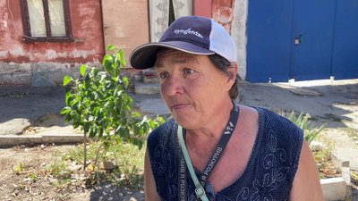 Херсон, місцеві жителі, Наталя, захист від дронів Херсон, місцеві жителі, Наталя, захист від дронів