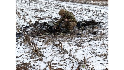 На Чернігівщині виявили й знешкодили російський ударний БПЛА, який не здетонував На Чернігівщині виявили й знешкодили російський ударний БПЛА, який не здетонував