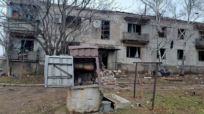 Пошкоджений російськими обстрілами будинок село Сергіївка Удачненська громада Покровський район Донецька область 27 січня 2025 рік Пошкоджений російськими обстрілами будинок село Сергіївка Удачненська громада Покровський район Донецька область 27 січня 2025 рік