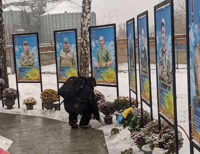 У Терешках на Полтавщині відкрили нові банери на Алеї Героїв У Терешках на Полтавщині відкрили нові банери на Алеї Героїв