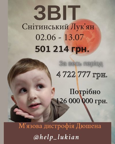 Лук'ян Снітинський, хлопчик з Тернополя, потребує лікування, хвороба Дюшена Лук'ян Снітинський, хлопчик з Тернополя, потребує лікування, хвороба Дюшена