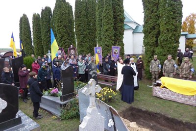 похорон бійця, кладовище, Олександр Поляруш