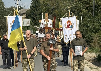 Підгаєцька міська рада, похорон, ЗСУ, Тернопільщина, Андрій Шумада Підгаєцька міська рада, похорон, ЗСУ, Тернопільщина, Андрій Шумада