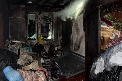 У Запоріжжі під час пожежі врятували чоловіка – ДСНС У Запоріжжі під час пожежі врятували чоловіка – ДСНС