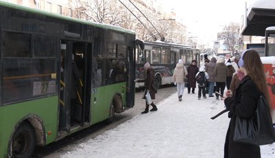 Громадський транспорт Тернополя, 14 січня 2026 року Громадський транспорт Тернополя, 14 січня 2026 року