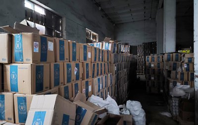Склад з гуманітарною допомогою Склад з гуманітарною допомогою