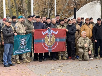 У Києві вшанували пам'ять загиблих морських піхотинців У Києві вшанували пам'ять загиблих морських піхотинців