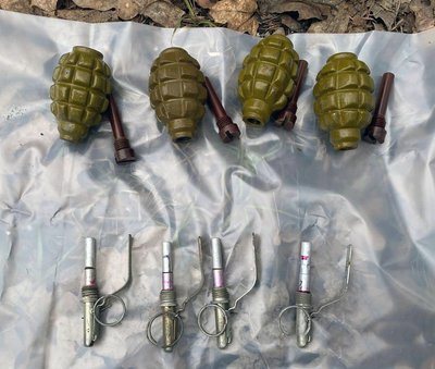 У громаді на Житомирщині поліцейські виявили сховок зі зброєю та боєприпасами У громаді на Житомирщині поліцейські виявили сховок зі зброєю та боєприпасами