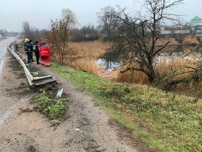 На Криворіжжі автівка злетіла з мосту в річку — водій загинув На Криворіжжі автівка злетіла з мосту в річку — водій загинув