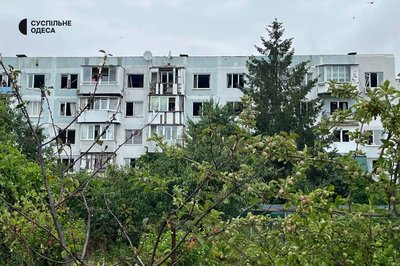 Пошкоджений будинок на Одещині після атаки РФ 26 червня