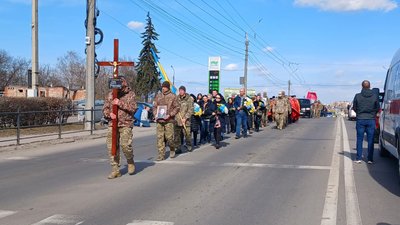 Похорон військового, Сергій Сава, Тернопіль, березень 2025 Похорон військового, Сергій Сава, Тернопіль, березень 2025