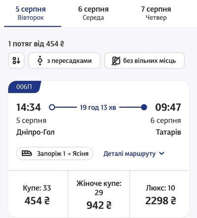 Дніпро-Буковель: як доїхати, чи є вересень та скільки доведеться викласти за місце у поїзді й автобусі Дніпро-Буковель: як доїхати, чи є вересень та скільки доведеться викласти за місце у поїзді й автобусі