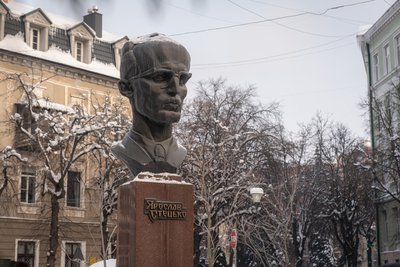 тернопіль, стецько, пам'ятник, 19 січня 2026 року тернопіль, стецько, пам'ятник, 19 січня 2026 року