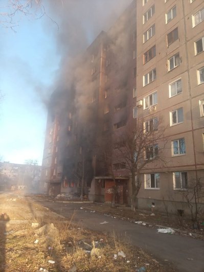 Російські окупанти обстріляли житлові квартали Авдіївки Російські окупанти обстріляли житлові квартали Авдіївки