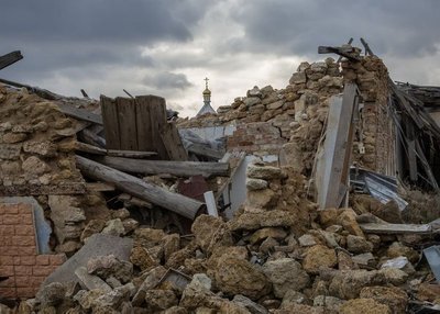 Зруйнований будинок у Галицинівський громаді на Миколаївщині Зруйнований будинок у Галицинівський громаді на Миколаївщині