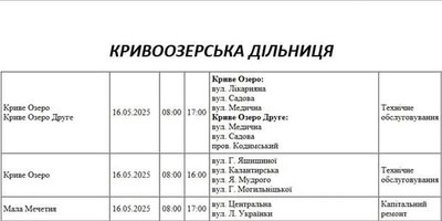 15 травня частина Миколаєва та області залишиться без світла 15 травня частина Миколаєва та області залишиться без світла
