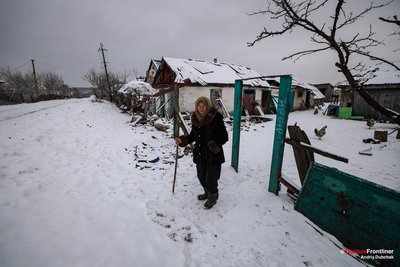 Тут залишились переважно літні люди, які відмовляються евакуюватись