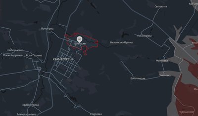 Селище Біленьке Краматорської громади Донецької області на мапі аналітичного проєкту DeepState 27 липня 2026 року Селище Біленьке Краматорської громади Донецької області на мапі аналітичного проєкту DeepState 27 липня 2026 року