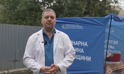 У Тернополі безкоштовно вакцинували тварин від сказу, Андрій Процик, ветлікар У Тернополі безкоштовно вакцинували тварин від сказу, Андрій Процик, ветлікар