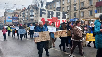 полон вбиває, військовополонені, акція в підтримку, тернопіль