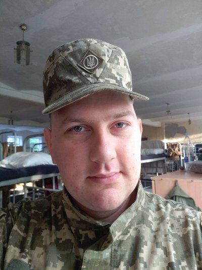 Звільнений з полону військовий Євген Боднар Звільнений з полону військовий Євген Боднар
