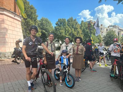 Проїдуть шляхом Camino Podolico: у Вінниці стартував мандрівний велотабір для пластунів