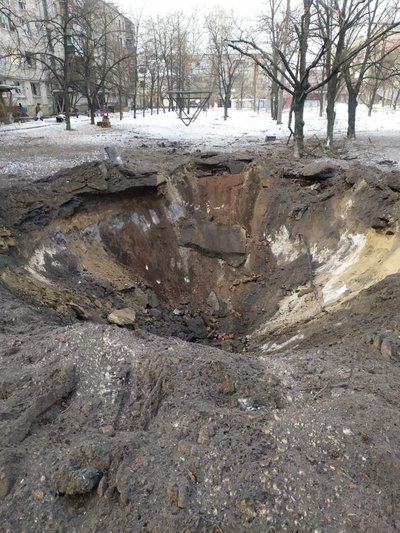 Наслідки обстрілів Донеччини 16 лютого. Фото: Telegram / Павло Кириленко Наслідки обстрілів Донеччини 16 лютого. Фото: Telegram / Павло Кириленко