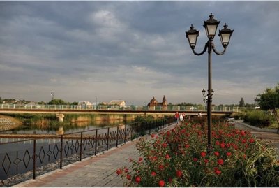Bakhmut riverside before the full-scale Russian invasion Bakhmut riverside before the full-scale Russian invasion