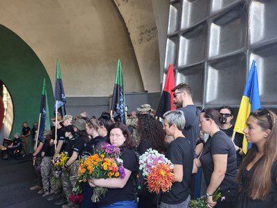 У Києві попрощалися із медикинею "Госпітальєрів" Олександрою "Майк" Мулькевич У Києві попрощалися із медикинею "Госпітальєрів" Олександрою "Майк" Мулькевич