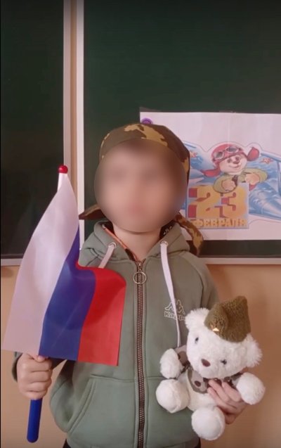 A five-year-old Ukrainian boy is being used by the occupiers for propaganda A five-year-old Ukrainian boy is being used by the occupiers for propaganda