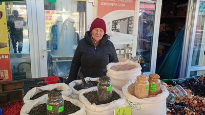 Ціни на кутю та дідухи на тернопільському ринку, продукти для куті, Тернопіль, 16 грудня 2025 року
