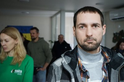 Ветеран Олександр під час заходу Ветеран Олександр під час заходу