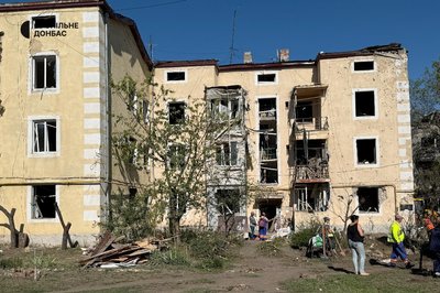 Наслідки обстрілу Дружківка Донецька область 3 вересня 2025 рікн Наслідки обстрілу Дружківка Донецька область 3 вересня 2025 рікн