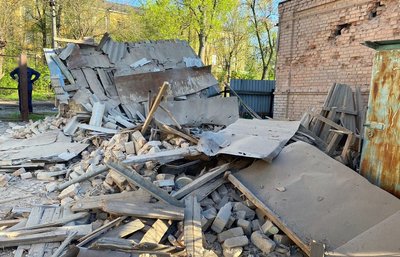 Наслідки обстрілів Донеччини 26 квітня. Фото: поліція Донеччини Наслідки обстрілів Донеччини 26 квітня. Фото: поліція Донеччини