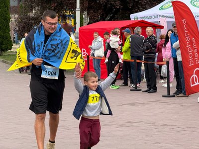 забіг, озеряна, батько з сином забіг, озеряна, батько з сином