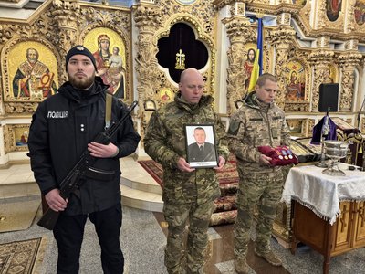 У Полтаві попрощалися із майором поліції Андрієм Грабовим