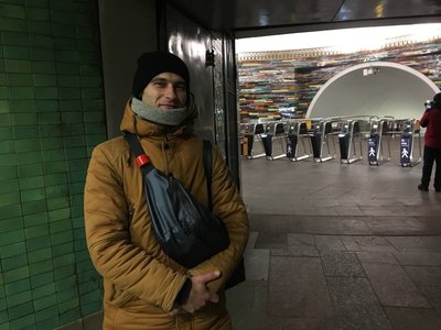 Пасажир в метро "Хрещатик"